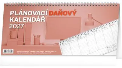 Obrázok produktu pre NOTIQUE Stolový kalendár "Plánovač", daňový rok 2027, 33 x 14,5 cm