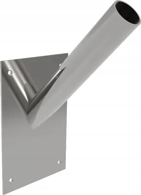 Produktbild von Flaggenhalter für 1 Flagge – Wandmontage für den Außenbereich, Edelstahl V2A, einfach