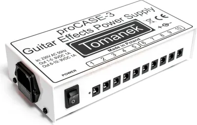 Zdjęcie produktu dla Tomanek proCase-3 zasilacz do efektów gitarowych 9V DC 2x1000mA