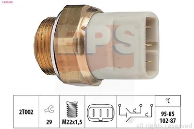 Produktbild von EPS 1.850.605 Temperaturschalter Kühlerlüfter Thermoschalter für AUDI 80 (89, 89Q, 8A, B3) 100 Limousine (44, 44Q, C3) 90 (89, 89Q, 8A, B3) für VW