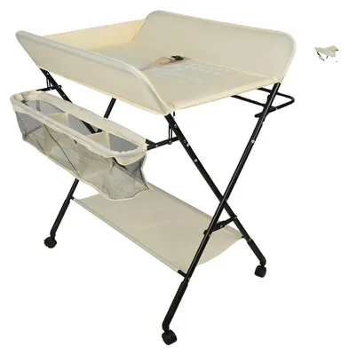 Immagine prodotto di Fasciatoio per neonati, design resistente, materiali ecologici, beige