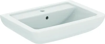 Produktbild von Ideal Standard Waschtisch Eurovit, 1 Hahnloch, mit Überlauf, 650x460x190mm, Weiß, 1 Stk.
