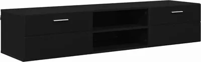Produktbild von "2026 MODERNE" Holzschrank Wandmontiert Schwarz 150 x 39 x 30 cm Holzwerkstoff - Wohnwände CC2796021