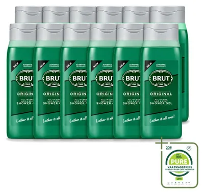 Produktbild von 12 x Brut All in One Duschgel Haar & Körper Original 500 ml - Großpackung - 12 Stücke