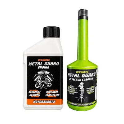 Produktbild von Metal Guard Motoröl Additiv 500 ml + Injector Cleaner 200 ml Set für Benzin Diesel LPG Injektoren DPF Turbo mehr Leistung