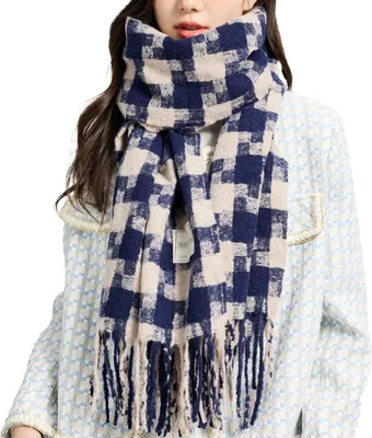 Produktbild von Winterschal, Warme Schals, Accessoires für kaltes Wetter, Fransenschals