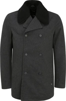Produktbild von SOLID SDPinto Herren Wintermantel Wollmantel Winterjacke mit abnehmbarem Teddyfell-Kragen