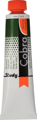 Produktbild von Cobra Study Wassermischbare Ölfarbe Tube 40 ml Saftgrün 623