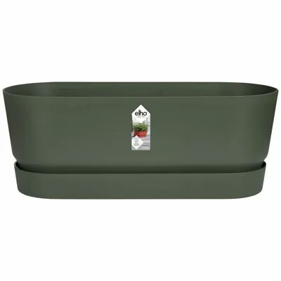 Produktbild von Blumenkasten Elho Greenville Kunststoff 49 x 20 x 18 cm laubgrün inkl. Wasserstandsanzeiger und Erdbewässerungsystem