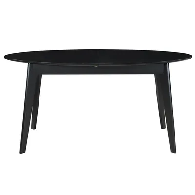 Produktbild von Miliboo - Schwarzer ausziehbarer Esstisch L160-200 cm MARIK