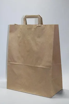 Produktbild von Öko Papiertragetaschen Braun 32x21x27cm (50 Stück) [PADB3227XL]