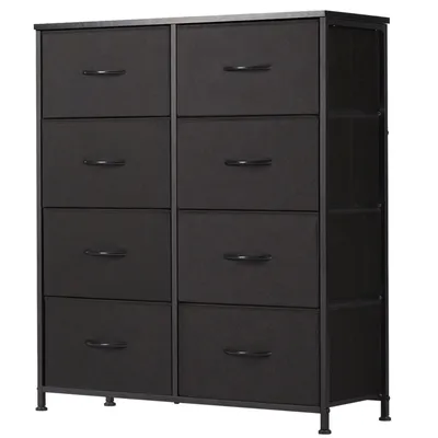 Produktbild von Schubkastenkommode Kommode Stoff 8 Schubladen Sideboard Mehrzweckschrank (Schubladenschrank), für Schlafzimmer, Wohnzimmer, Kinderzimmer, Flur, Aufbew