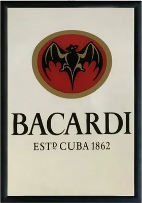 Produktbild von Nostalgic - Art - Spiegel - Bacardi Logo