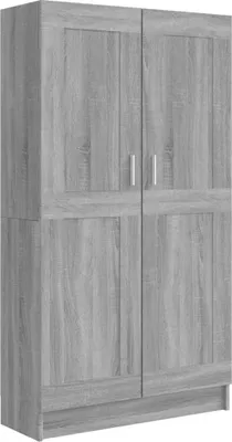 Obrázok produktu pre vidaXL Regál Grey Sonoma 82,5x30,5x150 cm odvodený výrobok z dreva