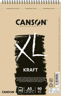 Produktbild von CANSON Skizzen und Studienblock XL Kraft DIN A5 40 Blatt