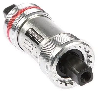 Image de Tecora et boîtier de pédalier 113 mm, italien, 36 x 24 tpi, cuvette en aluminium
