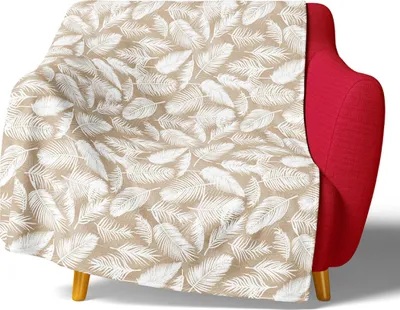 Obrázek produktu pro Mikroplyšová deka Bílá Pírka 150x200 cm