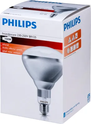 A box of Philips incandescent light bulbs.
