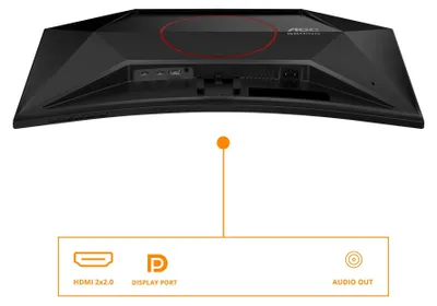 Produktbild von AOC G4 C27G42E, 68,6 cm (27"), 1920 x 1080 Pixel, Full HD, LED, 1 ms, Schwarz, Rot