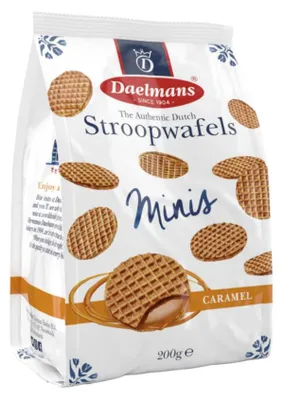 Image de Daelmans - Mini stroopwafels au caramel en sachet - 12 x 200 g