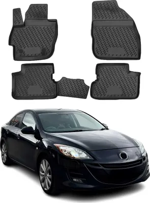 Produktbild von 2009-2013 Mazda 3 Fußmatten TPE Schwarz 4 tlg