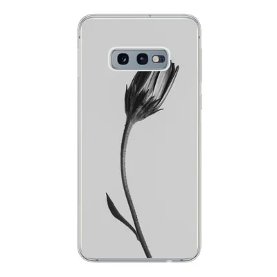 Produktbild von MuchoWow® Handyhülle Schutzhülle Hülle für Samsung Galaxy S10e Pflanze - Makro - Schwarz - Weiß Silikon Softcase Handy Hülle - Handy