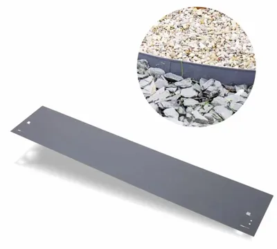 Immagine prodotto di Bordure per aiuole Altezza 13.5-18.5 cm Lunghezza 120 cm | Aiuole giardino | Cordoli per aiuole, Colore: Grigio; Dimensione: 5 pezzi 13.5 cm