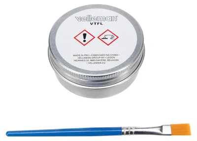 Produktbild von Velleman Lötpaste transparent 30 g, halogenfrei und bleifrei Flussmittelpaste, geeignet für PCB BGA