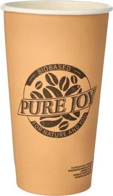 Produktbild von 1000 Pappbecher "pure" 0,5 l braun "Pure Joy"