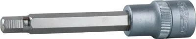 Produktbild von KS TOOLS 911.1963-E 1/2" Bit-Stecknuss Innensechskant, lang, 13mm, auf Hänger