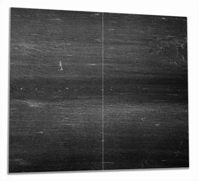 Produktbild von Wallario Herdabdeckplatte aus Glas, Größe 60 x 52 cm 2-teilig, Motiv Dunkler schwarzer Stein - Muster - Steinoptik