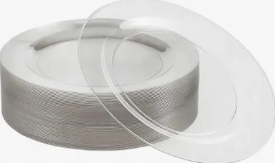 Produktbild von Dekorative wiederverwendbare Plastik-Tischplatten 19cm 25 Stück