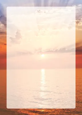 Produktbild von Motivpapier Briefpapier (Meer-5057, DIN A4 100 Blatt) schöner Sonnenuntergang am Meer, Sunrise in the Sea
