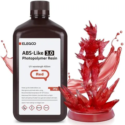 Produktbild von ELEGOO ABS-like Resin V3.0 2KG, Rot