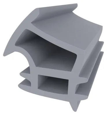 Produktbild von Stahlzargendichtung für Novoferm C-190 Stahltüren - Grau - 10 Meter - 16 mm Höhe - Türdichtung Stahlzarge - Zugluftstopper und Schallschutz - Tür Dichtung Gummi