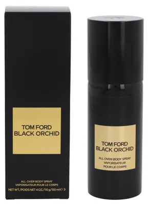 Produktbild von TOM FORD Black Orchid All Over Body Spray, 150 ml, Auffrischend, Universal, Bergamotte, Schwarze Johannisbeere, Gardenia, Jasmin, Zitrone, Mandarine, Canangabaum, Gardenia, Jasmin, Lotus, Orchidee, Gewürze, Canangabaum, Ambra, Kakao, Weihrauch, Patschuli, Sandelholz, Vanille, Vetiver, Weißer Moschus