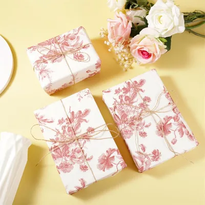Produktbild von 30 Stücke Pfingstrose Seidenpapier - 35 x 50 cm - Verpackung Seidenpapier - Geschenkverpackung - Pfingstrose Seidenpapier Blätter für Geschenktaschenverpackung - Hochzeit - Geburtstagsfeier - Rot