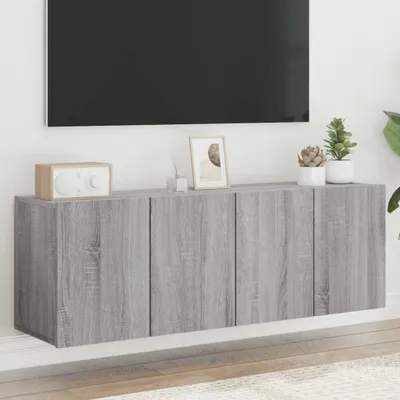 Produktbild von vidaXL TV-Wandschränke 2 Stk. Grau Sonoma 60x30x41 cm