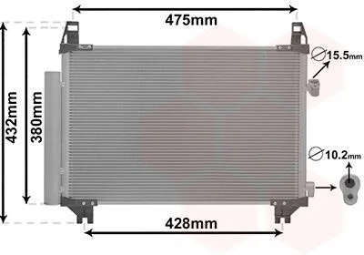 Image de Condenseur, climatisation (1731-2877) adaptable sur Toyota