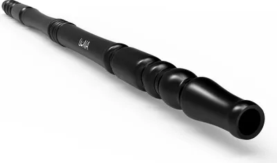 Produktbild von Aluminium-Mundstück Schwarz - 40 cm lang, leicht und robust, ergonomische Form, matt