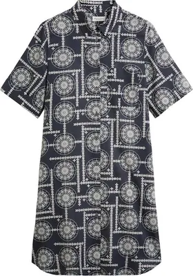 Produktbild von Marc O'Polo Damen A-Linien Kleid lang mit Hemddetails Größe 36