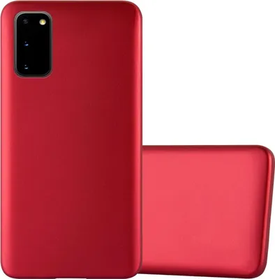 Produktbild von Cadorabo Schutzhülle für Samsung Galaxy S20 Hülle in Rot Handyhülle TPU Silikon Etui Cover Case