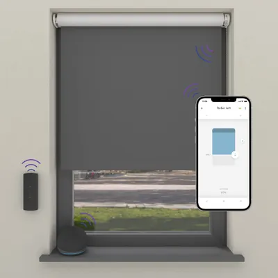 Produktbild von Cocoon Home Elektrisches Rollo für Smart Home 230x190 - Verdunkelnd - Grau