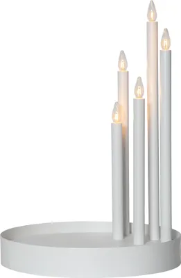 Produktbild von Star Trading 644-43, Leichte Dekorationsfigur, Weiß, IP20, Weiß, 5 Glühbirne(n), E10