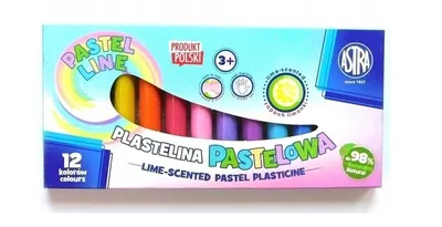 Zdjęcie produktu dla Astra, Plastelina o zapachu limonki 12 kolorw
