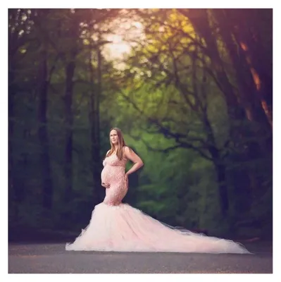 Imagen del producto de Vestido de maternidad para fotografía y ocasiones especiales