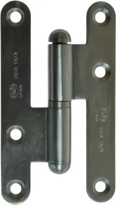Produktbild von Scharnier für ungefälzte Türen AMIG 405, 9,5 INOX, rechts (4835)