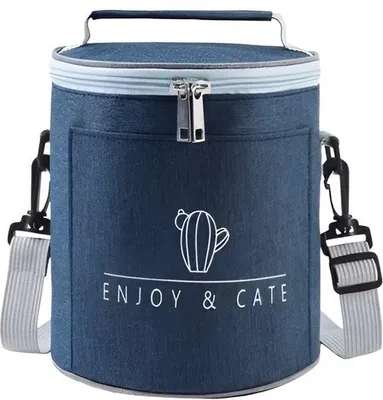 Image de CarryQuest® - Glacière - Isolée - Ronde - 19x17 cm - Bleue