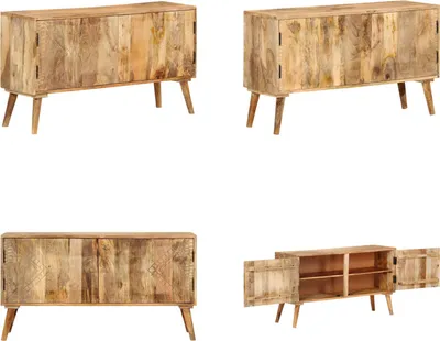 Immagine prodotto di vidaXL Credenza in legno massiccio di mango 110x30x60 cm - Credenza - Credenze - Credenza in legno - Credenze in legno
