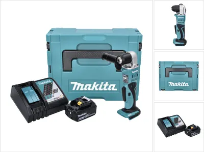 Obrázek produktu pro Akumulátorová úhlová vrtačka Makita DDA 351 RG1J 18 V 13,5 Nm + 1x akumulátor 6,0 Ah + nabíječka + Makpac.